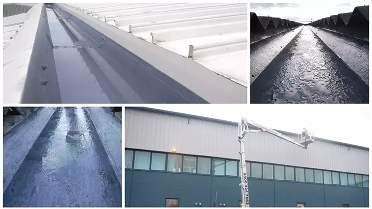 Washington Industrial gutter refurbishment